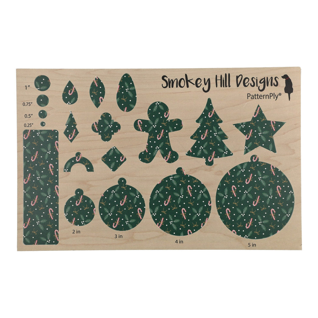 PatternPly® Full Coverage Candy Cane Holly