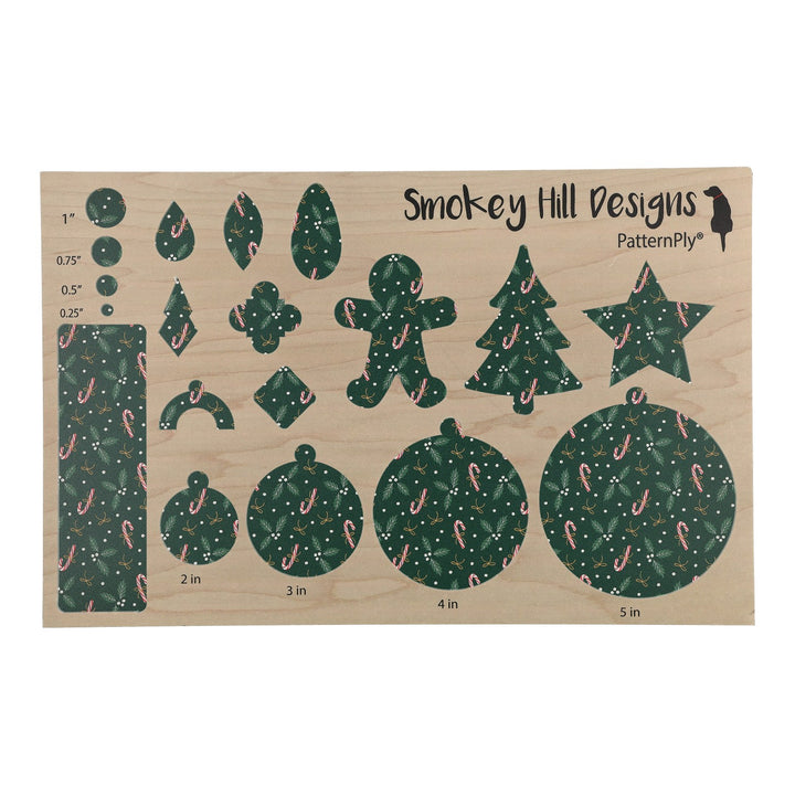 PatternPly® Full Coverage Candy Cane Holly