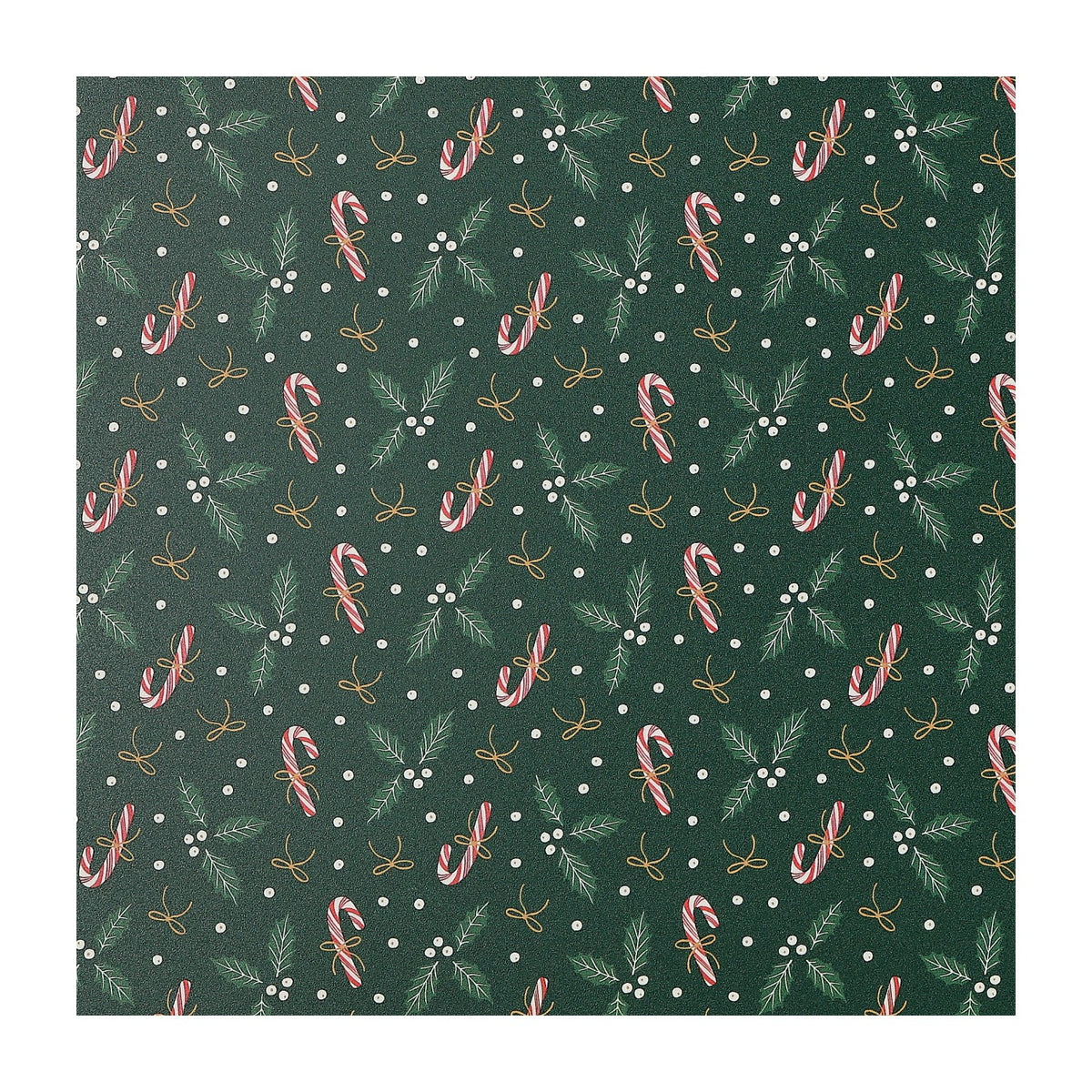 PatternPly® Full Coverage Candy Cane Holly sheet showing the pattern