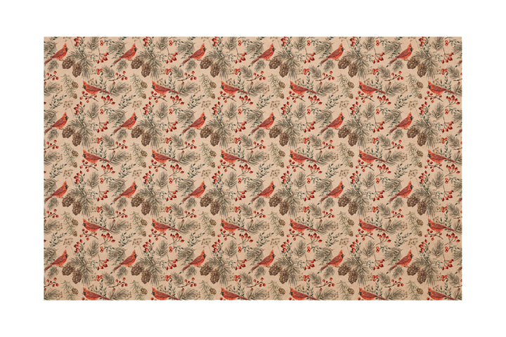 PatternPly® Naturals Cardinal And Pinecones
