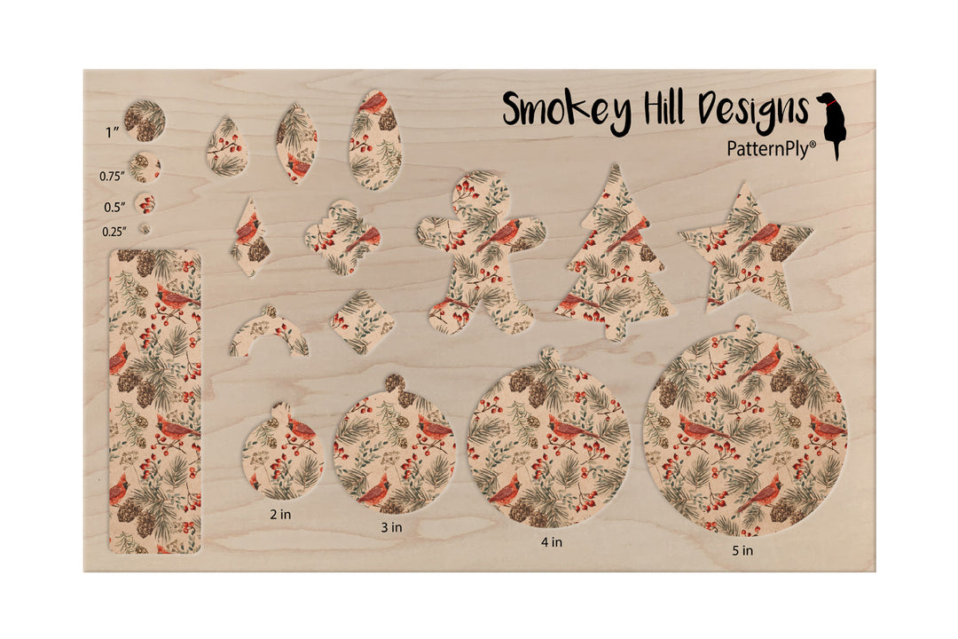 PatternPly® Naturals Cardinal And Pinecones