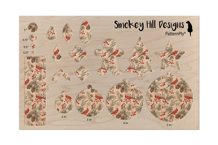 PatternPly® Naturals Cardinal And Pinecones