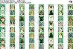 PatternPly® Full Coverage Cat Breed Series Volume 2 Cat Portraits in Watercolor Teeny Sampler: sampler sheet of small…