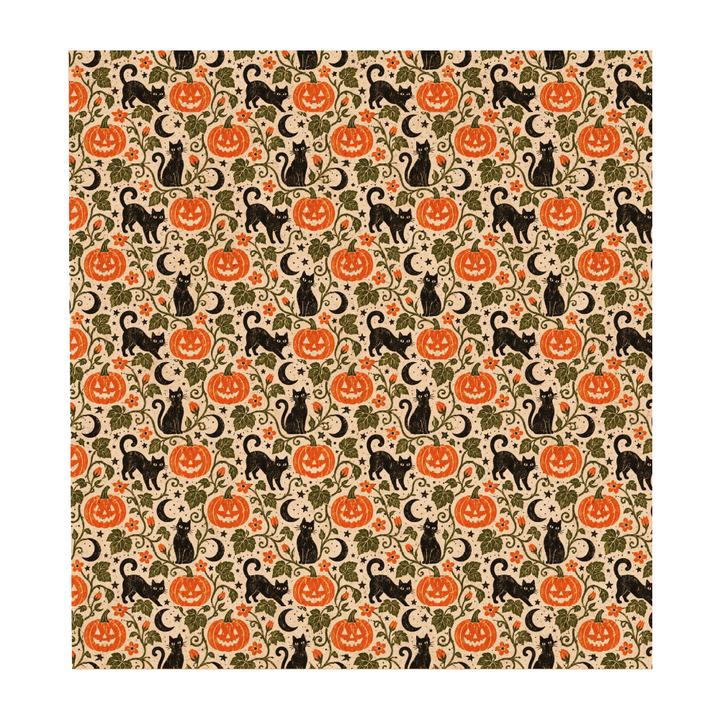 PatternPly® Naturals Cats And Pumpkin Vines