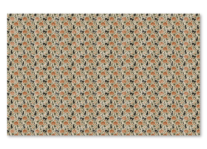 PatternPly® Full Coverage Cats and Pumpkin Vines