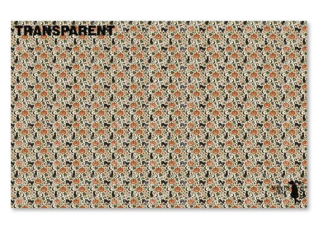 PatternPly® Transparent Cats And Pumpkin Vines product photo 2