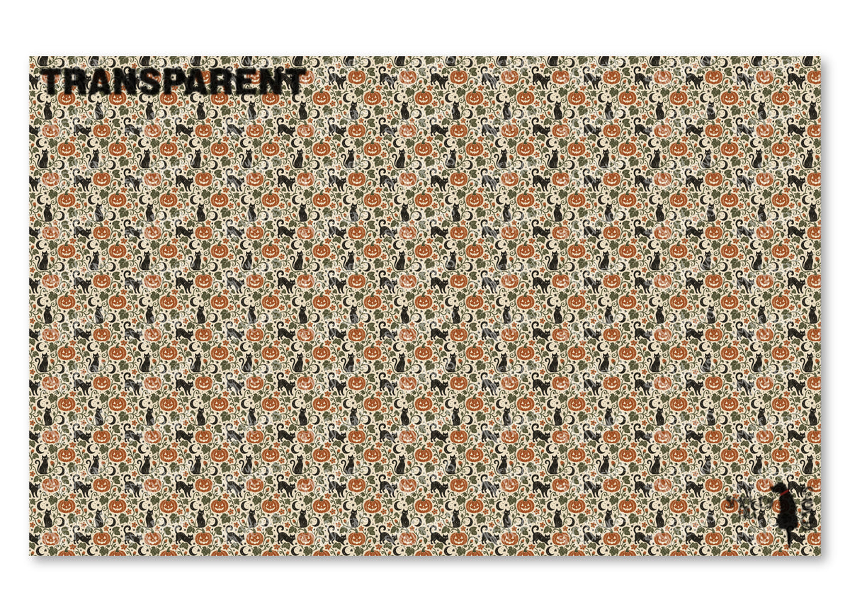 PatternPly® Transparent Cats And Pumpkin Vines product photo 2