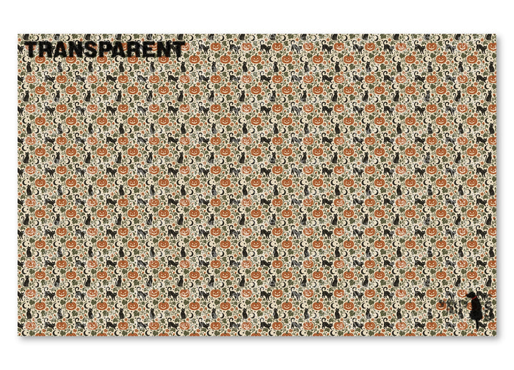 PatternPly® Transparent Cats And Pumpkin Vines