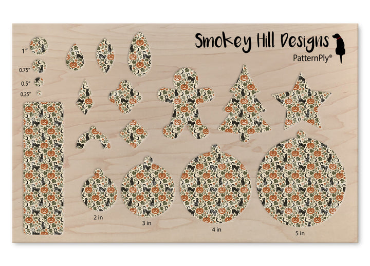 PatternPly® Transparent Cats And Pumpkin Vines