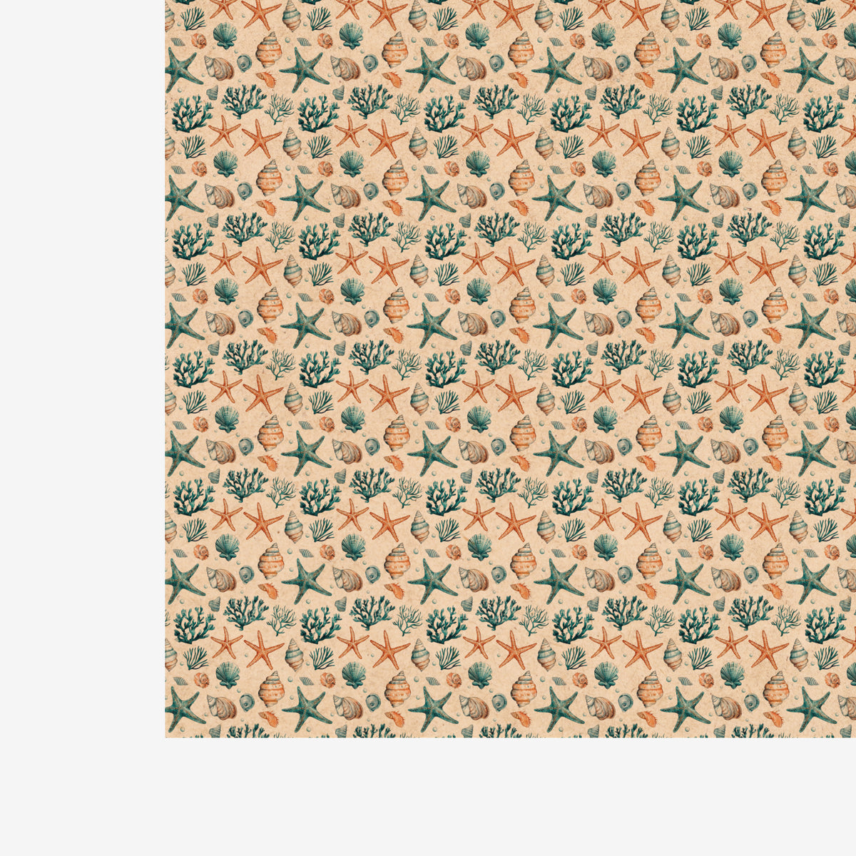 PatternPly® Naturals Cerulean Sea Life sheet showing the pattern