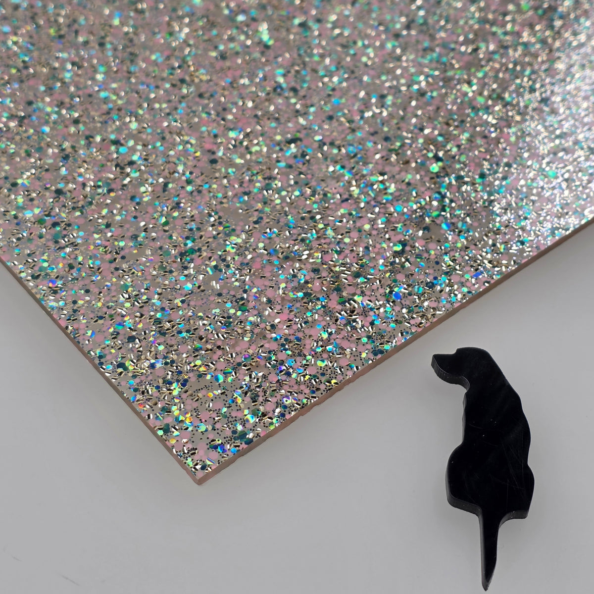 Champagne Soiree Confetti acrylic sheet