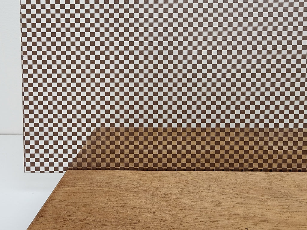 PatternPly® Scattered Micro Checkerboard BROWN sheet showing the pattern