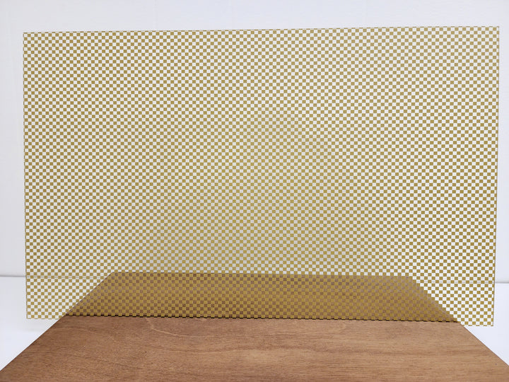 Checkerboard Pattern Gold PatternPly® Scattered Micro Checkerboard GOLD – Smokey Hill Designs