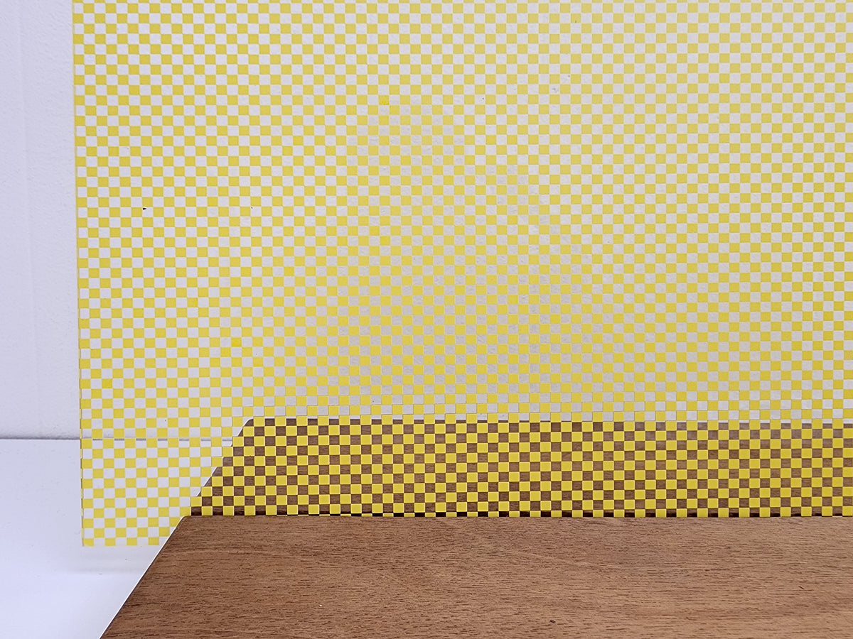 PatternPly® Scattered Micro Checkerboard YELLOW sheet showing the pattern