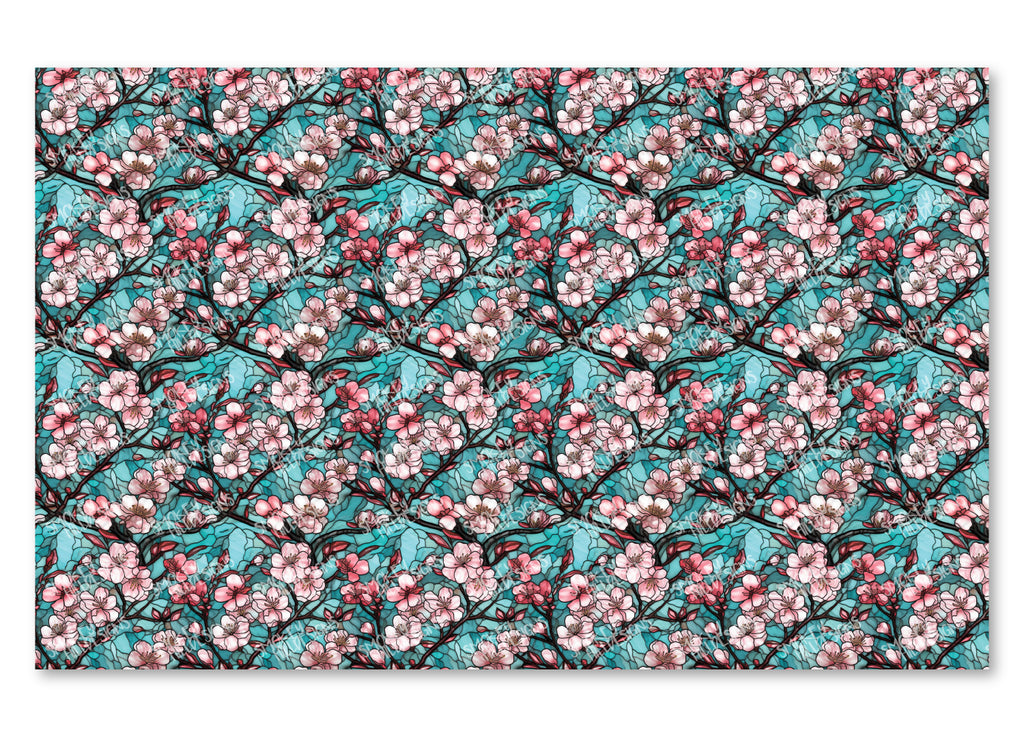 PatternPly® Full Coverage Cherry Blossoms Stained Glass product photo 2