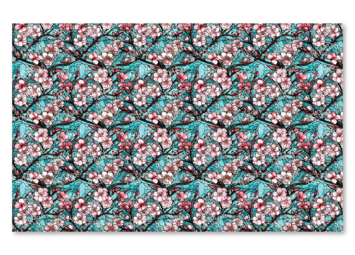 PatternPly® Full Coverage Cherry Blossoms Stained Glass product photo 2