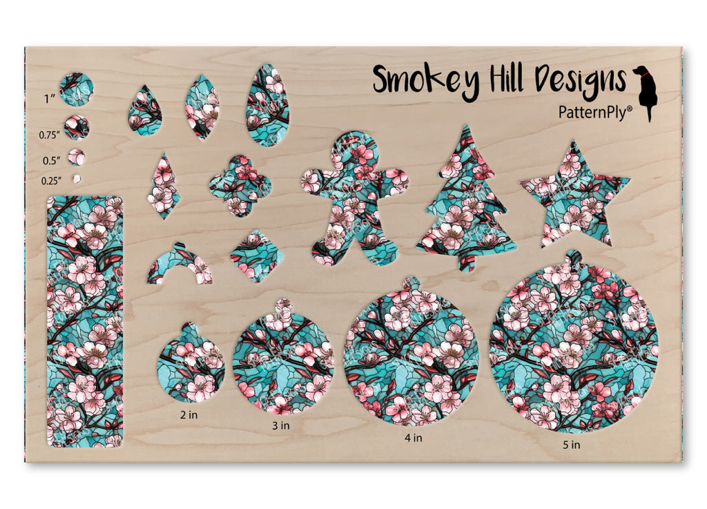 PatternPly® Full Coverage Cherry Blossoms Stained Glass product photo 3
