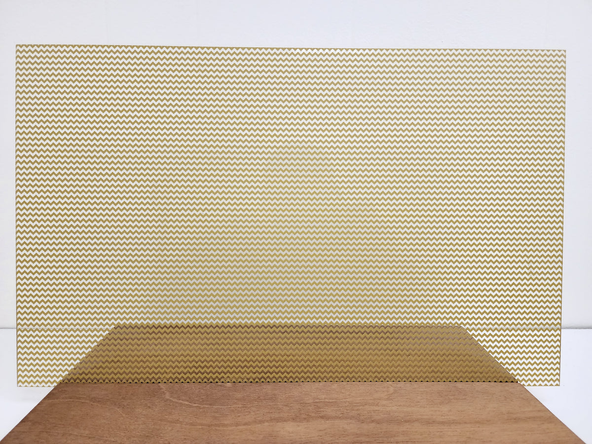 PatternPly® Scattered Micro School Chevron GOLD product photo 3