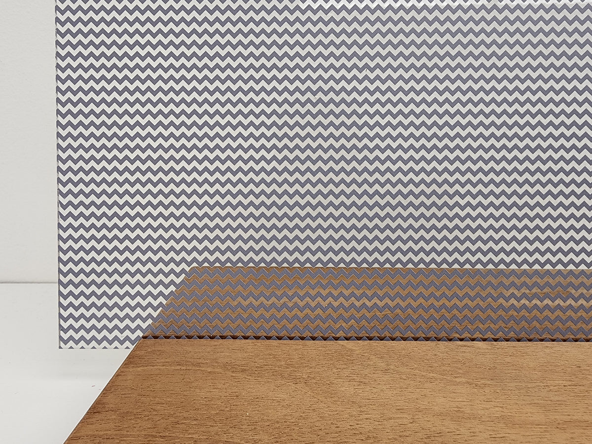 PatternPly® Scattered Micro School Chevron GRAY sheet showing the pattern