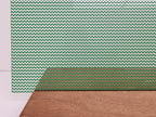PatternPly® Scattered Micro School Chevron GREEN sheet showing the pattern