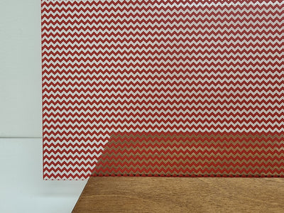 PatternPly® Scattered Micro School Chevron RED