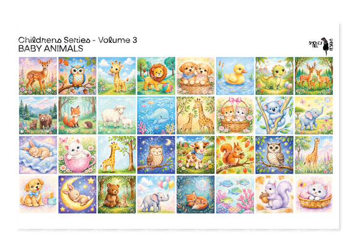 PatternPly® Transparent Children's Series Volume 3 Baby Animals Sampler