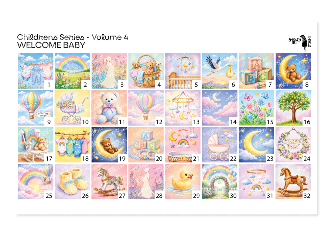 PatternPly® Transparent Children's Series Volume 4 Welcome Baby Sampler