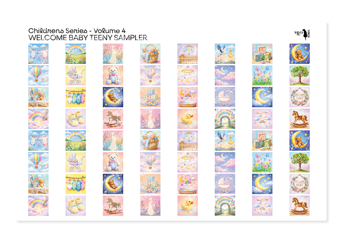 PatternPly® Full Coverage Childrens Series Volume 4 Welcome Baby Teeny Sampler Teeny Sampler