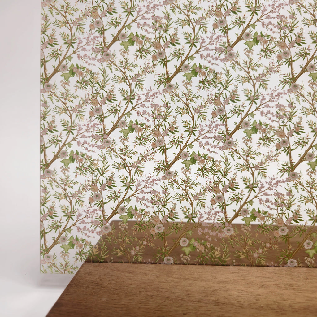 PatternPly® Scattered Chinoiserie Floral Branches sheet showing the pattern