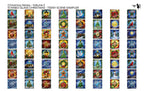 PatternPly® Transparent Christmas Series Volume 2 Stained Glass Christmas Teeny Sampler: sampler sheet of small art…