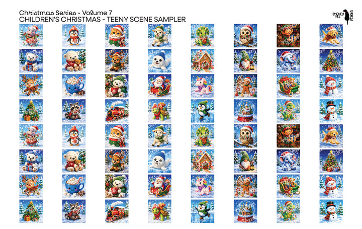 PatternPly® Transparent Christmas Series Volume 7 Children's Christmas Teeny Sampler