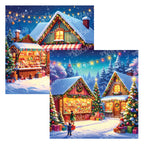 PatternPly® Transparent Christmas Bakery and Toy Shop sheet showing the pattern