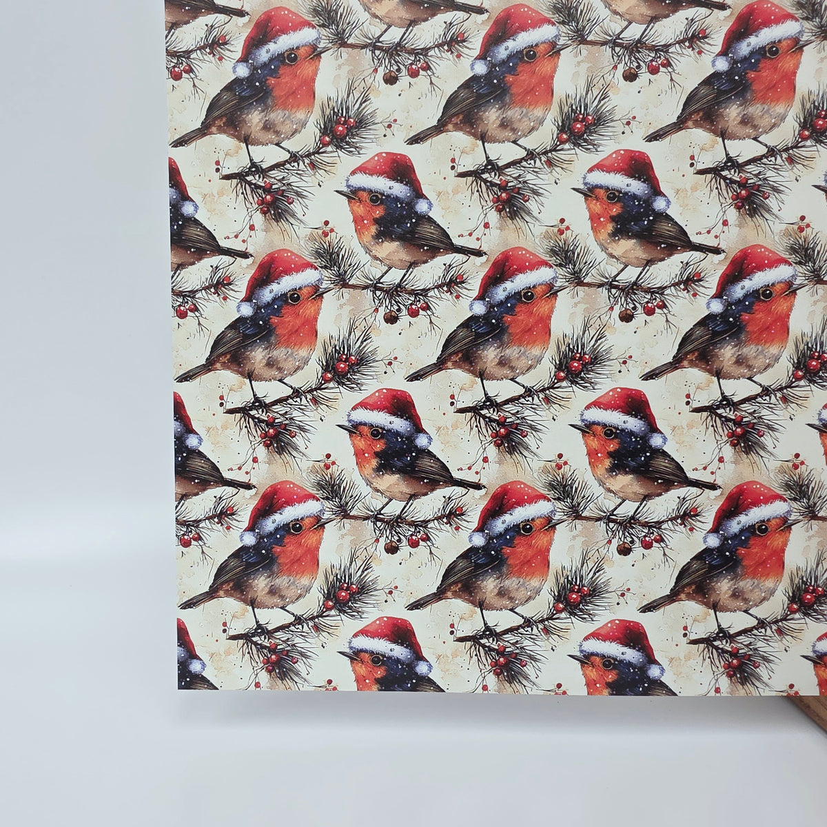 PatternPly® Full Coverage Christmas Birds sheet showing the pattern