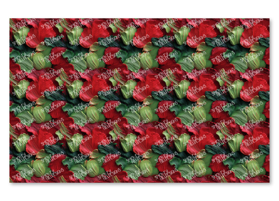 PatternPly® Transparent Christmas Brushstrokes