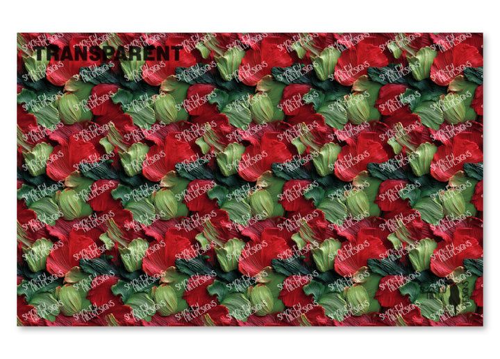 PatternPly® Transparent Christmas Brushstrokes