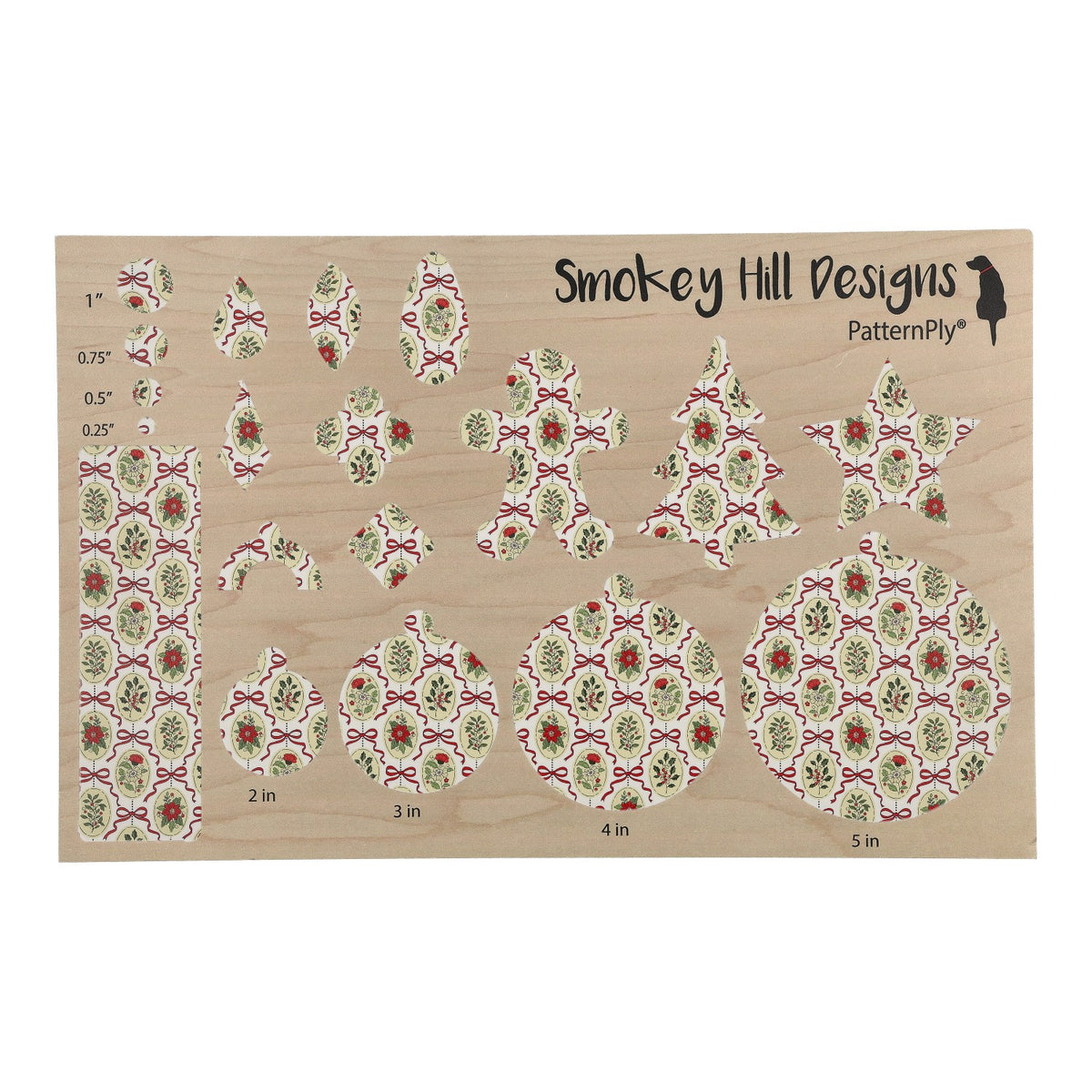 PatternPly® Full Coverage Christmas Cameo Bows product photo 3