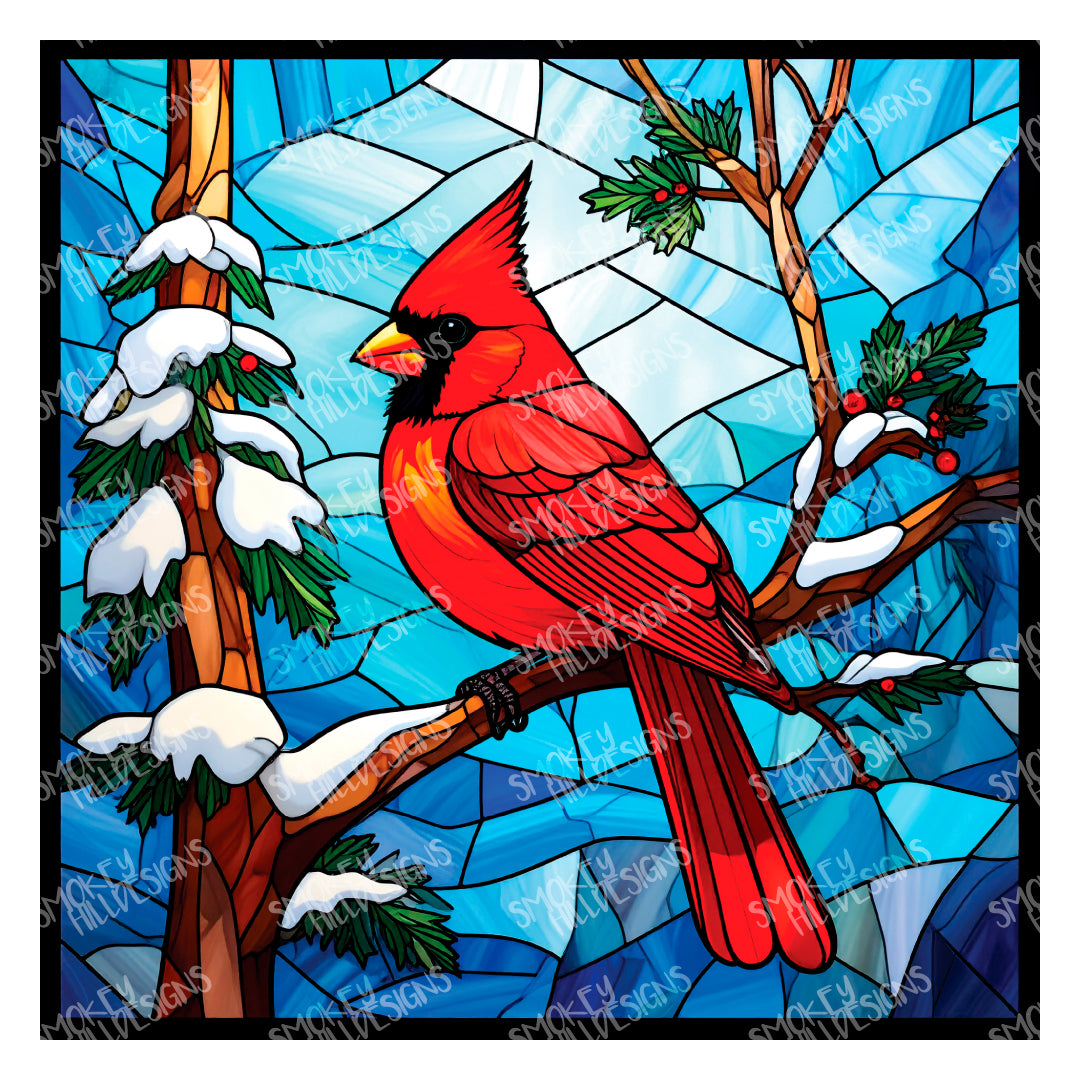 PatternPly® Transparent Christmas Cardinal