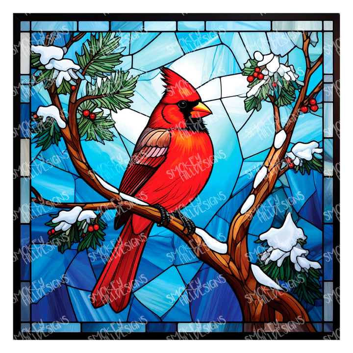 PatternPly® Transparent Christmas Cardinal