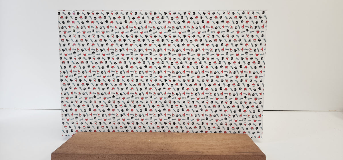 PatternPly® Full Coverage Christmas Cat Pawprints product photo 3