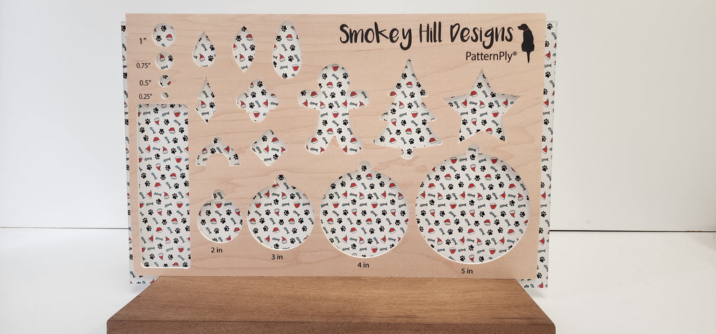 PatternPly® Full Coverage Christmas Cat Pawprints product photo 2