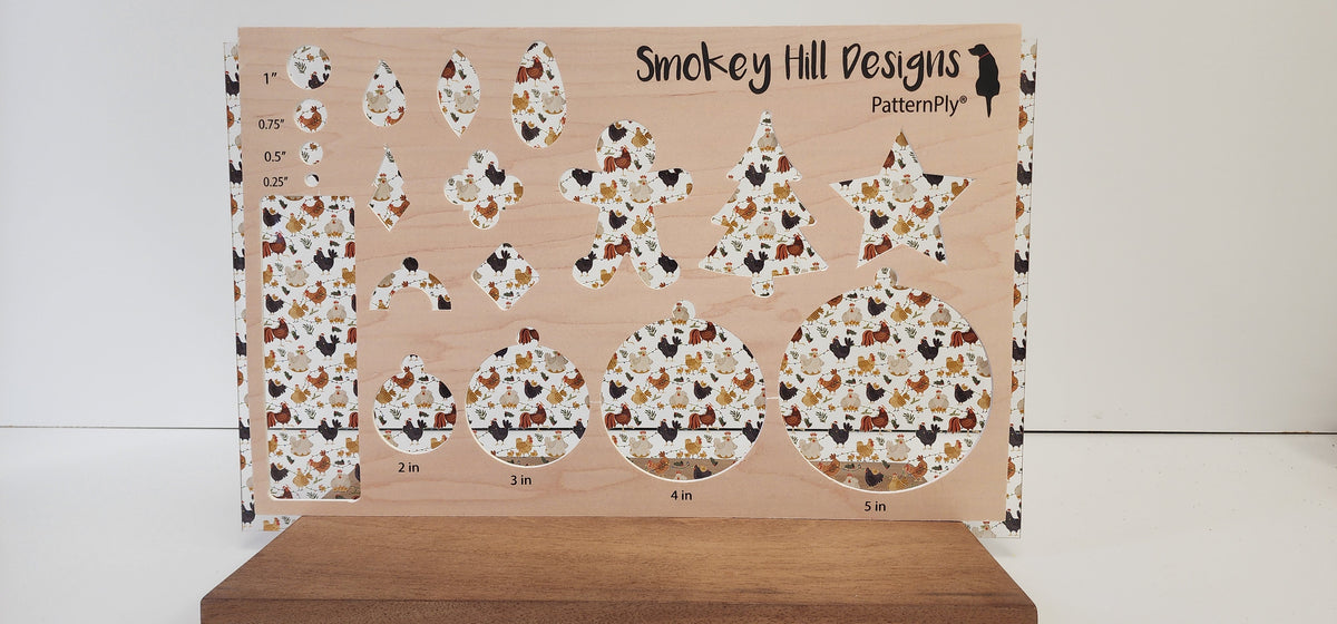 PatternPly® Scattered Christmas Chickens product photo 2