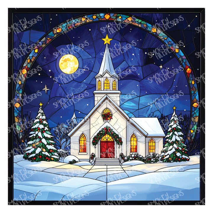 PatternPly® Transparent Christmas Church