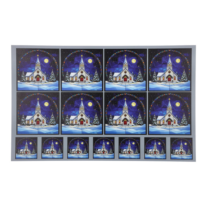 PatternPly® Full Coverage Christmas Church 2 sizes