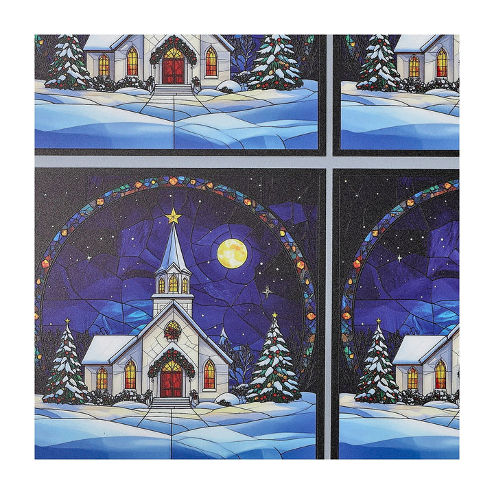 PatternPly® Full Coverage Christmas Church 3 sizes
