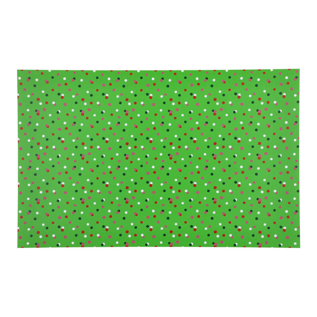PatternPly® Full Coverage Christmas Green Confetti Sprinkles