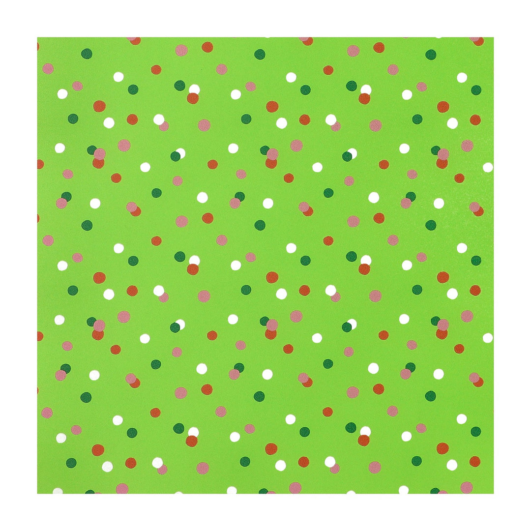 PatternPly® Transparent Christmas Green Confetti Sprinkles