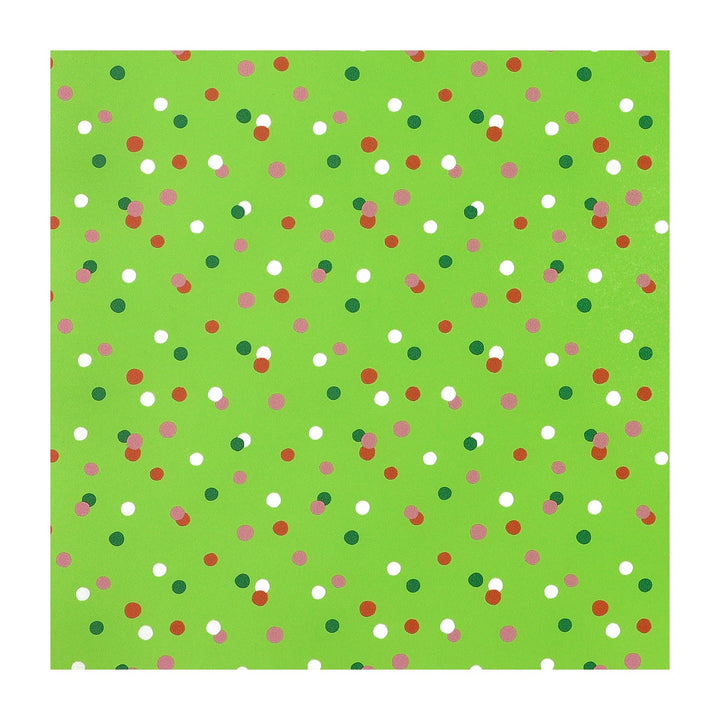 PatternPly® Transparent Christmas Green Confetti Sprinkles