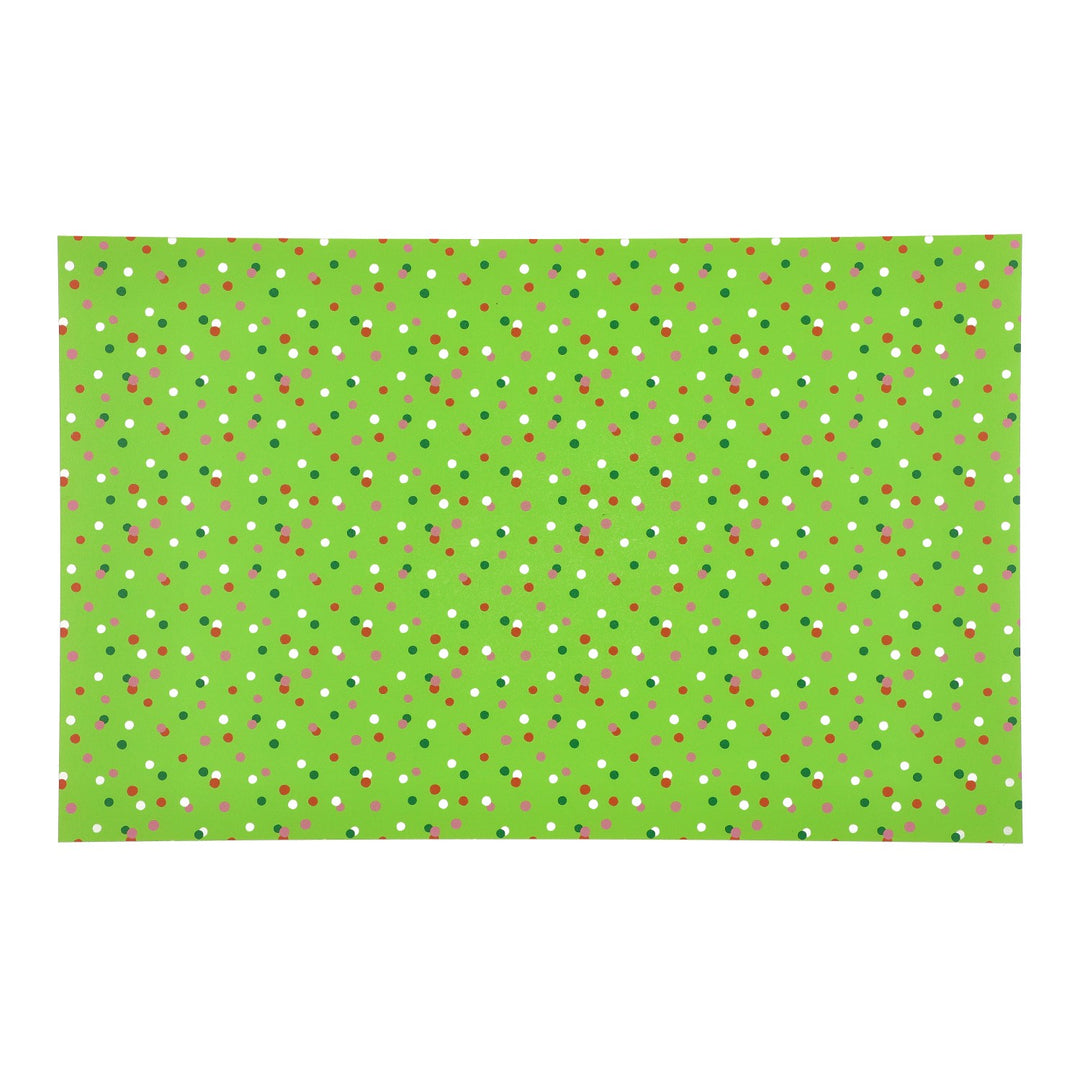 PatternPly® Transparent Christmas Green Confetti Sprinkles