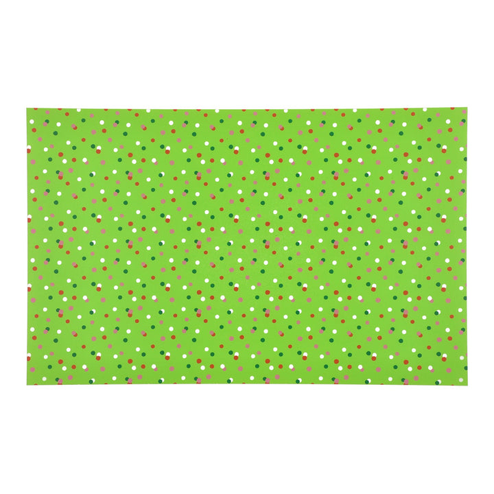 PatternPly® Transparent Christmas Green Confetti Sprinkles