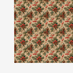 PatternPly® Naturals Christmas Holly and Berries sheet showing the pattern